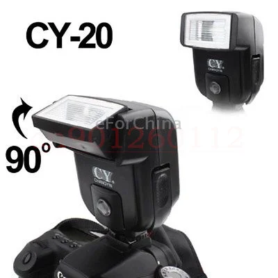 YINYAN CY 20 mini Hot Shoe универсальная вспышка Speedlite PC Sync Port для Nikon D90 D3100 D3200 D3300 D5200 D5300 D810 D800