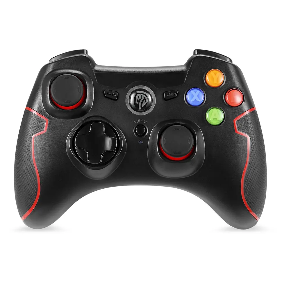 EasySMX ESM-9013 Беспроводной геймпад Джойстик для ПК PS3 ТВ коробки Андроид-смартфона Контроллер с кнопкой TURBO - Цвет: Red