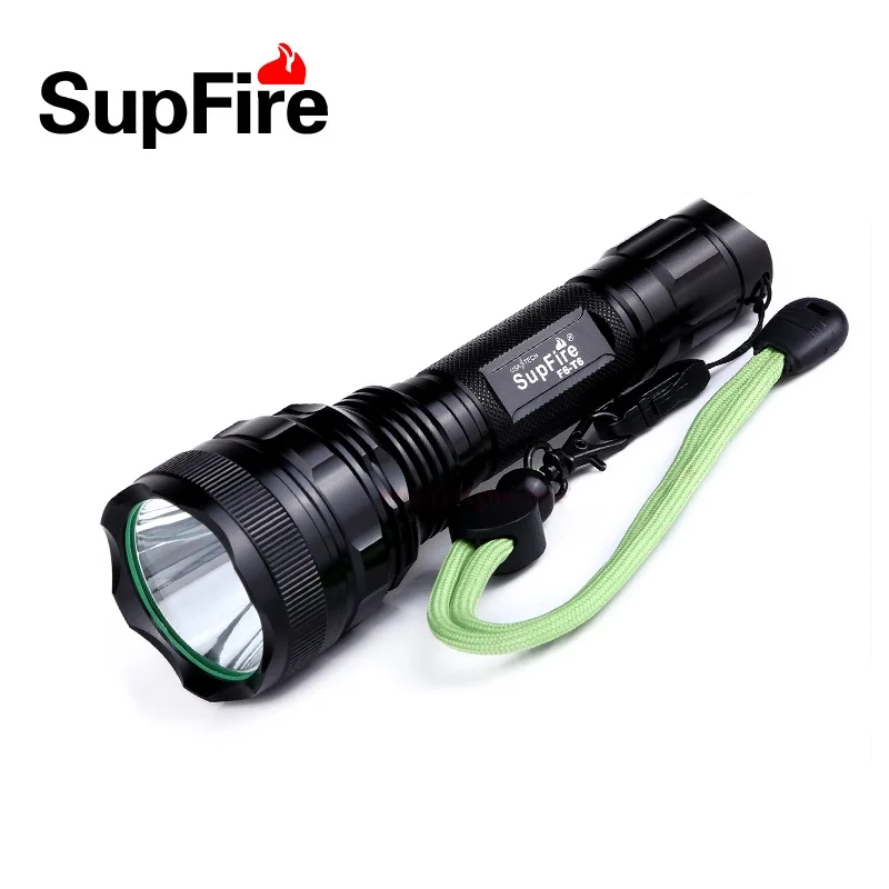 Supfire продвижение CREE XM-L T6 1100 люмен высокой мощности светодиодный фонарик факел самообороны с 1*26650 батареей F6s
