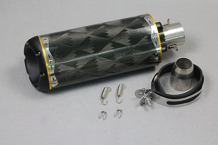 Модифицированный moto rcycle два брата выхлопная труба CNC алюминиевый сплав CBR R1 R6 ESCAPE moto 51 мм - Цвет: with the sticker E