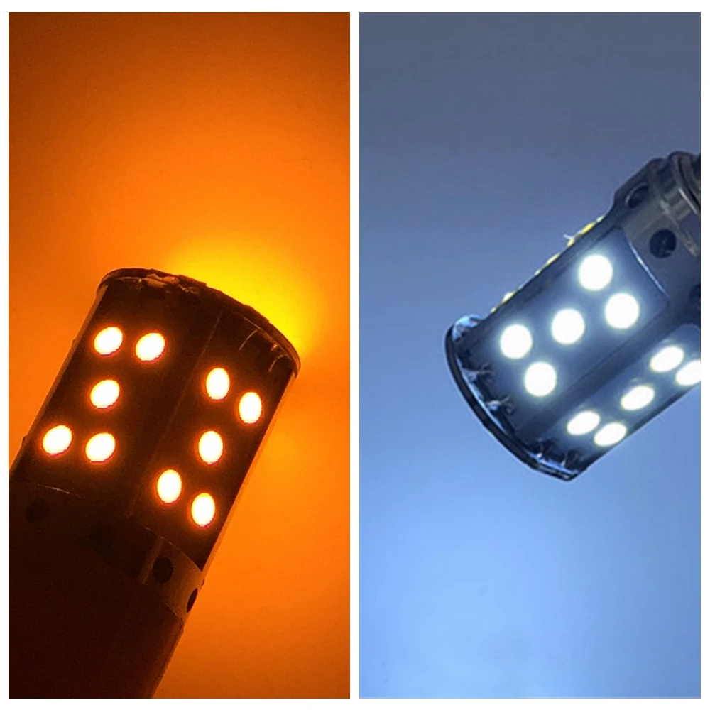 YSY 4 шт 1156 P21W BA15S PY21W BAU15S T20 7440 3030 35 SMD ошибок LED Canbus поворота огни 12 В постоянного тока