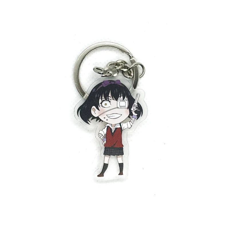 07 Аниме Kakegurui-компульсивный игрок Руна Yomozuki Jabami Yumeko фигурка Косплей акриловый брелок сумка Подвеска Брелок Милые подарки - Цвет: 07