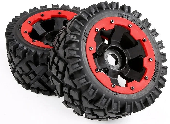 Задние шины/колеса KM Rovan HPI 5SC 5B ss Bajer KRAKEN X5 5R 2 шт. (170 мм X 80 мм)|hpi 5b|baja hpitire wheel |