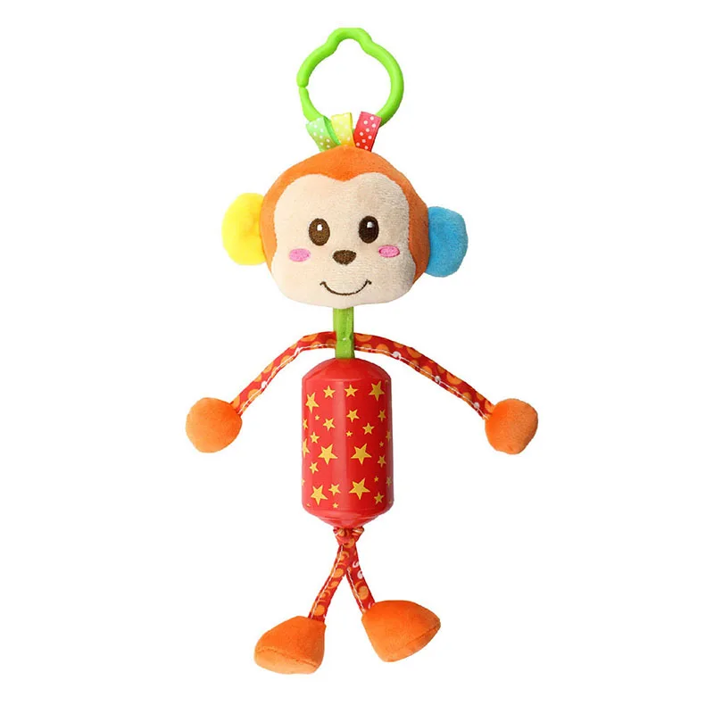 Mokey Милая детская погремушка, игрушка для коляски, кроватки, мобильный слон, детские игрушки 0-12 месяцев, мультяшное животное, Лев, средний Колокольчик для детей - Цвет: Mokey