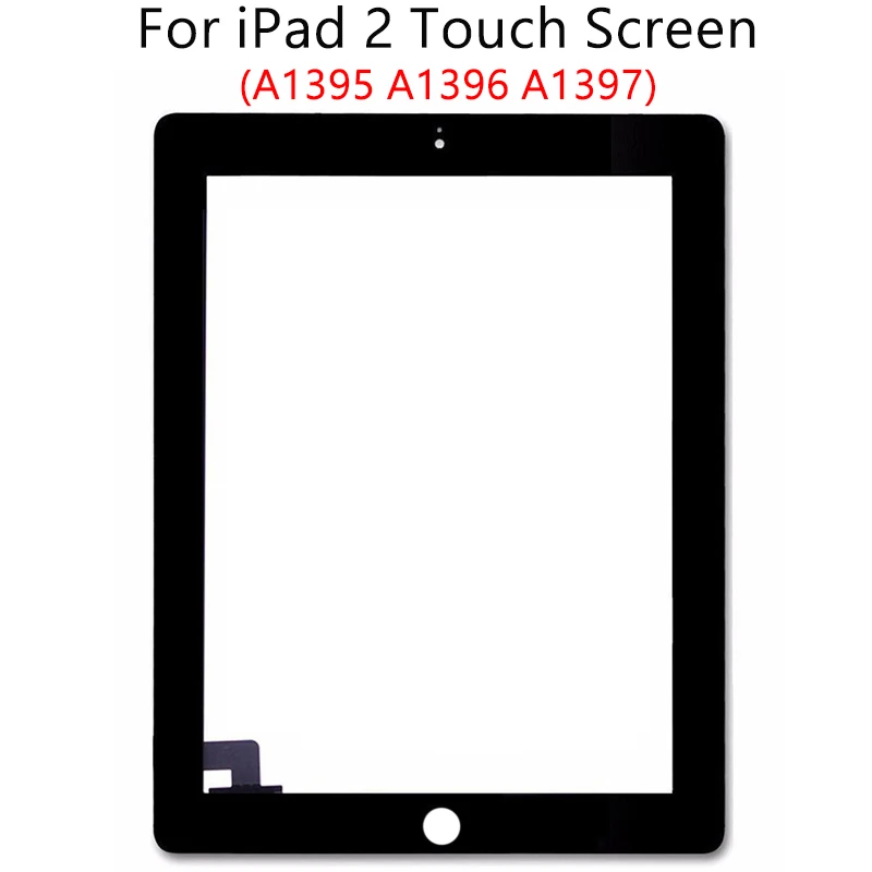 100% абсолютно новый для iPad 2 3 4 сенсорный Экран планшета с кнопка домой ЖК дисплей