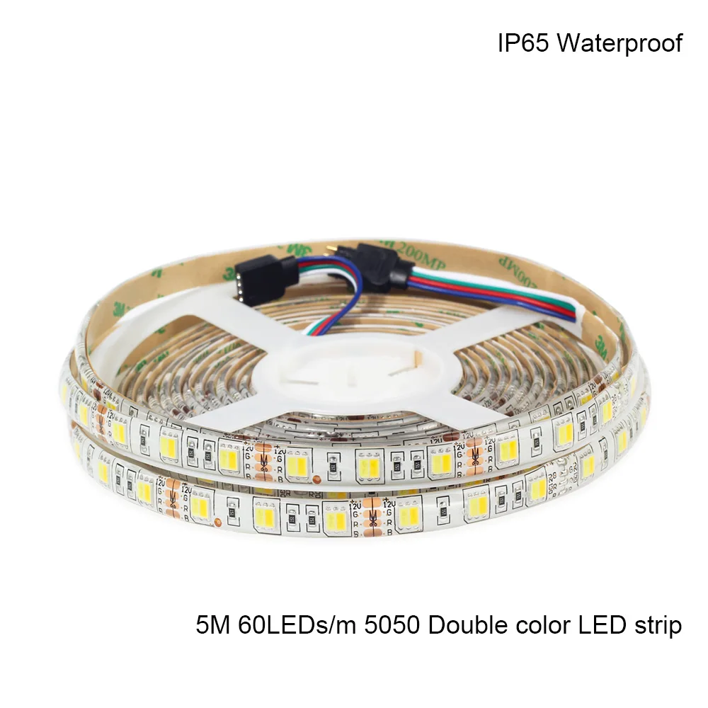 Нейтральный белый 4000K Светодиодная лента 5050 60LED/M 5 M/Roll DC 12V гибкая полоса света