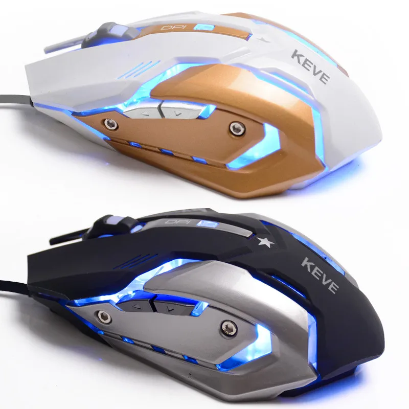 Проводная программируемая макро игровая компьютерная мышь с подсветкой