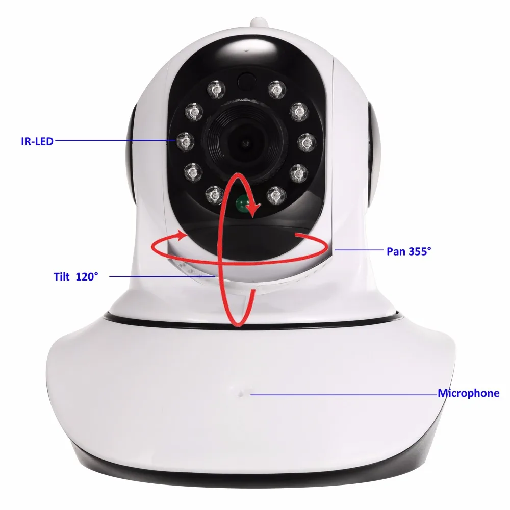 1080P 720P IP Камера WI FI Беспроводной домашней безопасности наблюдения 2 полосная