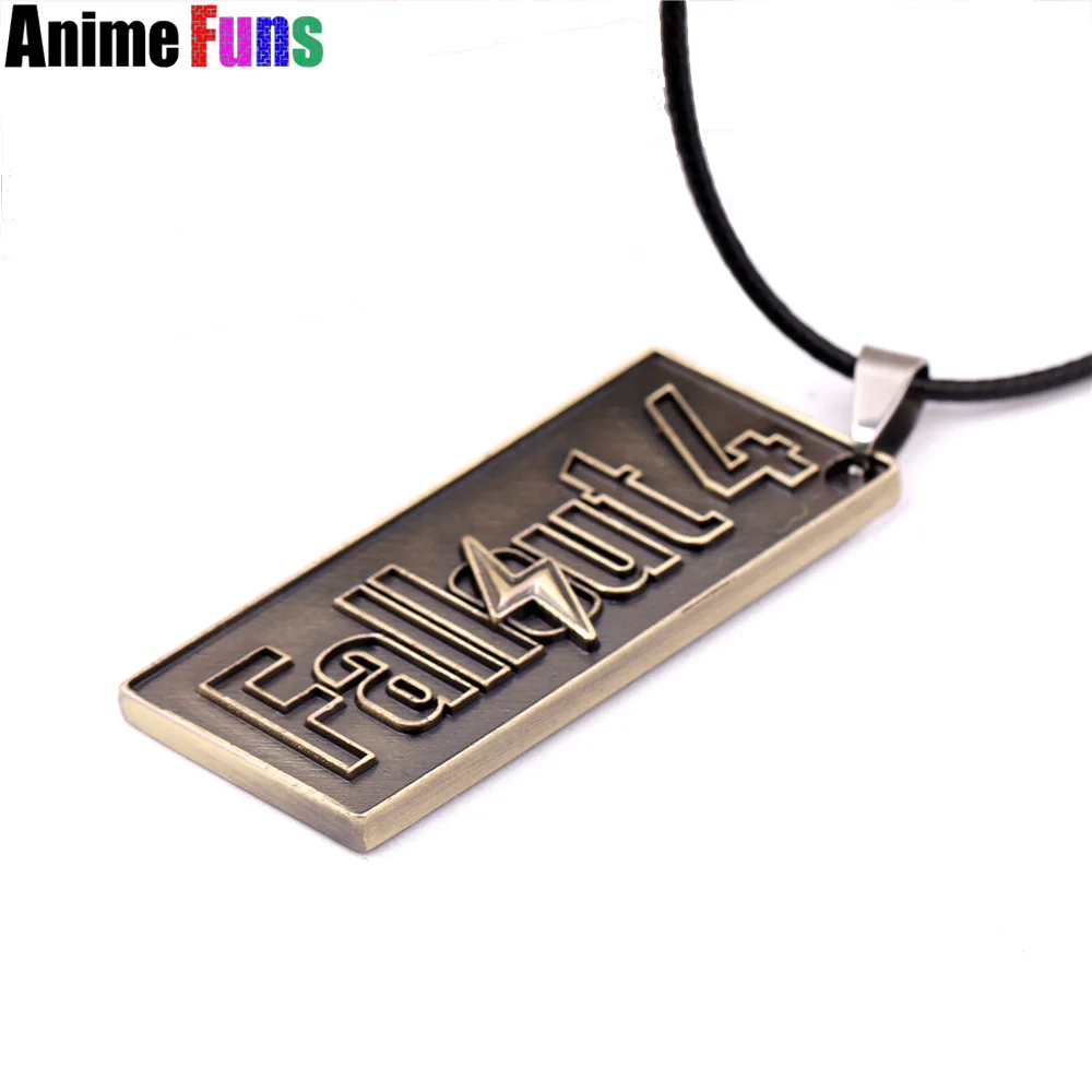 Горячая игра Fallout 4 Логотип колье брелок цинковый сплав Подвески брелки ювелирные