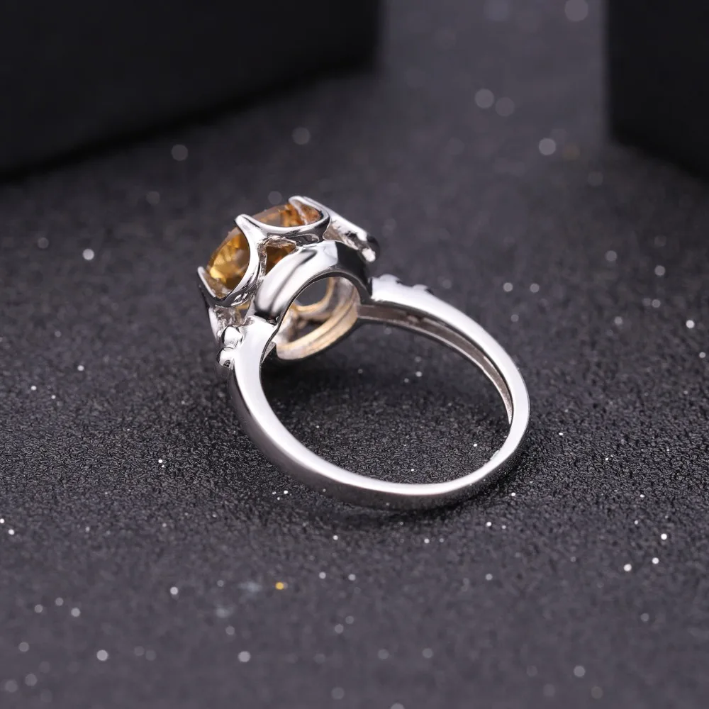 GEM'S BALLET, 2.66Ct, натуральный цитрин, обручальное кольцо, натуральная 925 пробы, серебро, драгоценный камень, кольца на палец для женщин, хорошее ювелирное изделие
