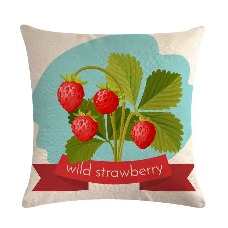 Поп арт фрукты овощи лук картофель подушки льняной чехол подушка на сиденье