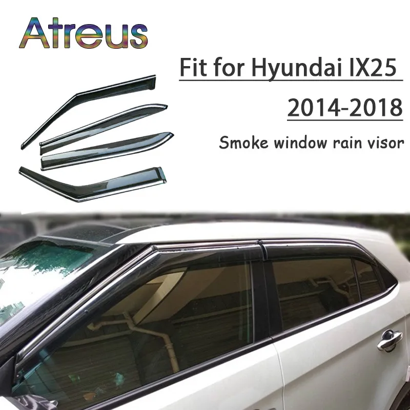 Atreus 1 комплект ABS дождевой дым окно козырек автомобильный дефлектор для защиты от