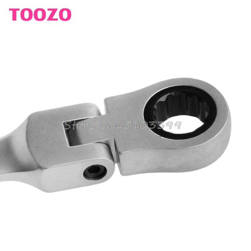 

8-14mm Chromed Gear Spanner Flexible Head Combination Ratcheting Action Wrench Drop Ship