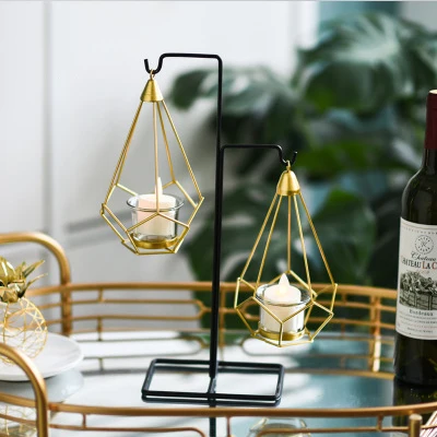 1 комплект скандинавский стиль геометрический дизайн золотой стеклянный