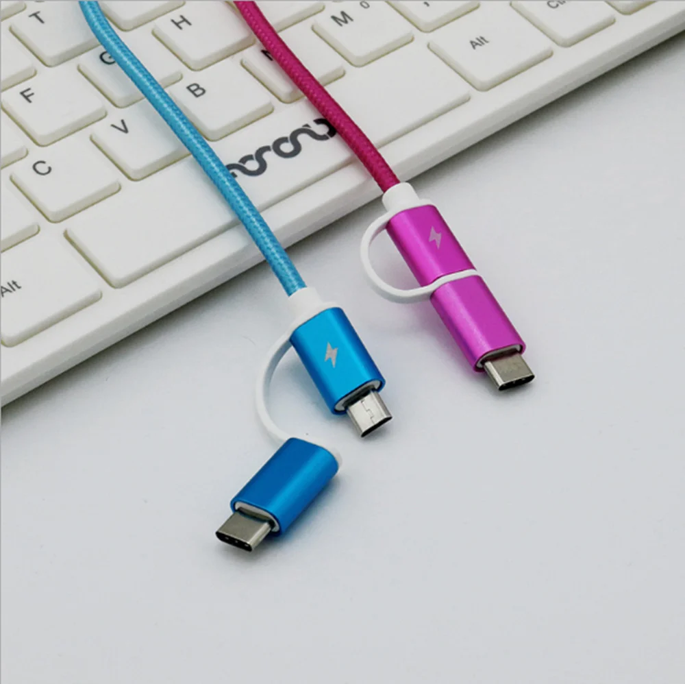1 M 2 dans micro usb кабель chargeur rapide De для зарядки pour huawei/type-C Android | Мобильные телефоны и