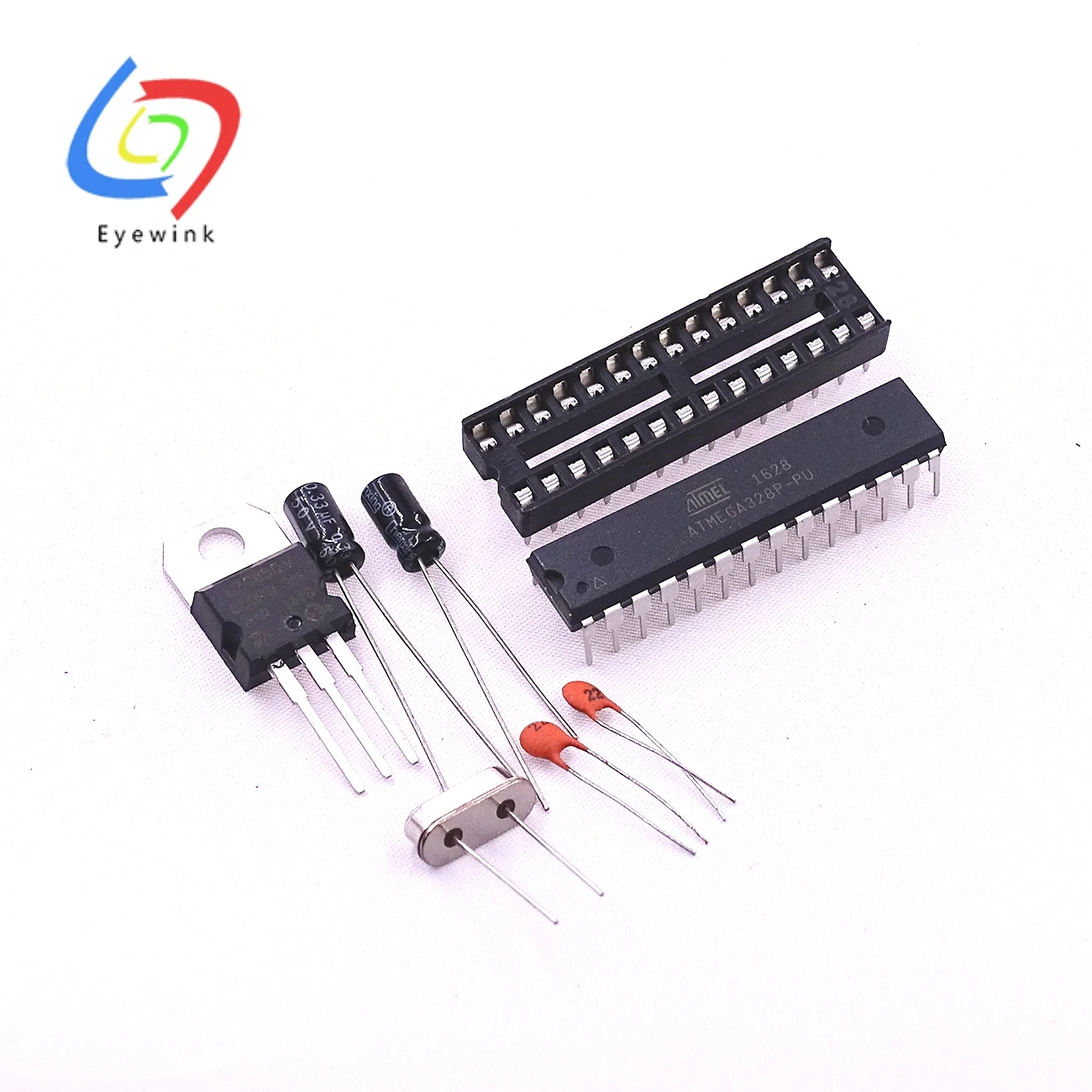 ATMEGA328P PU без Ar duino загрузчик + DIP разъем и комплект кристаллов 16 МГц| |