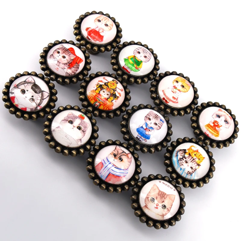 

1x Cute Cartoon Crystal Glass Cabinet Knob Cat Pattern Drawer Pull Handle Kitchen Door Wardrobe Kid's room Furniture Hardware