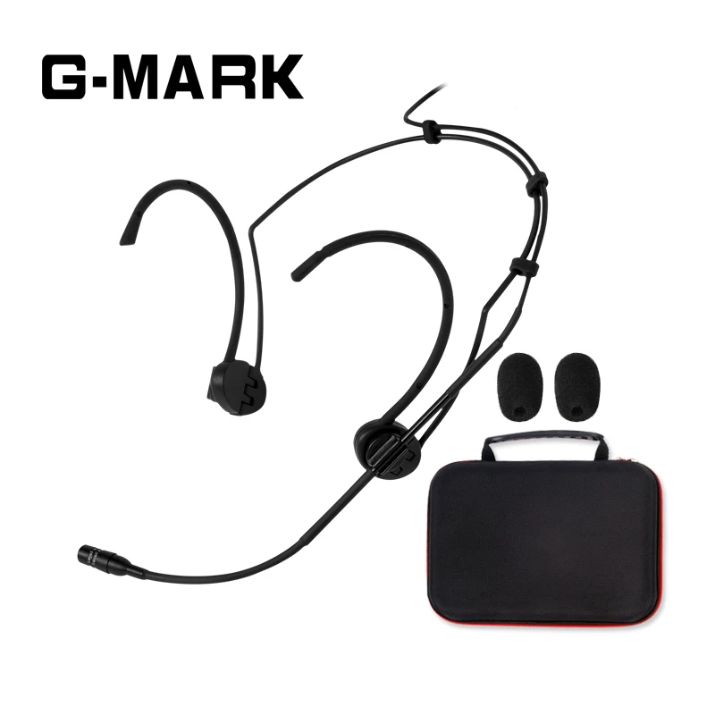 G MARK профессиональная гарнитура микрофон для Shure беспроводной системы черный
