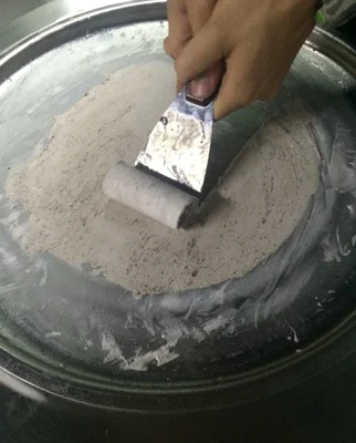 Бесплатная доставка! 2 круглых ледяных тарелки ролл из жареного мороженого