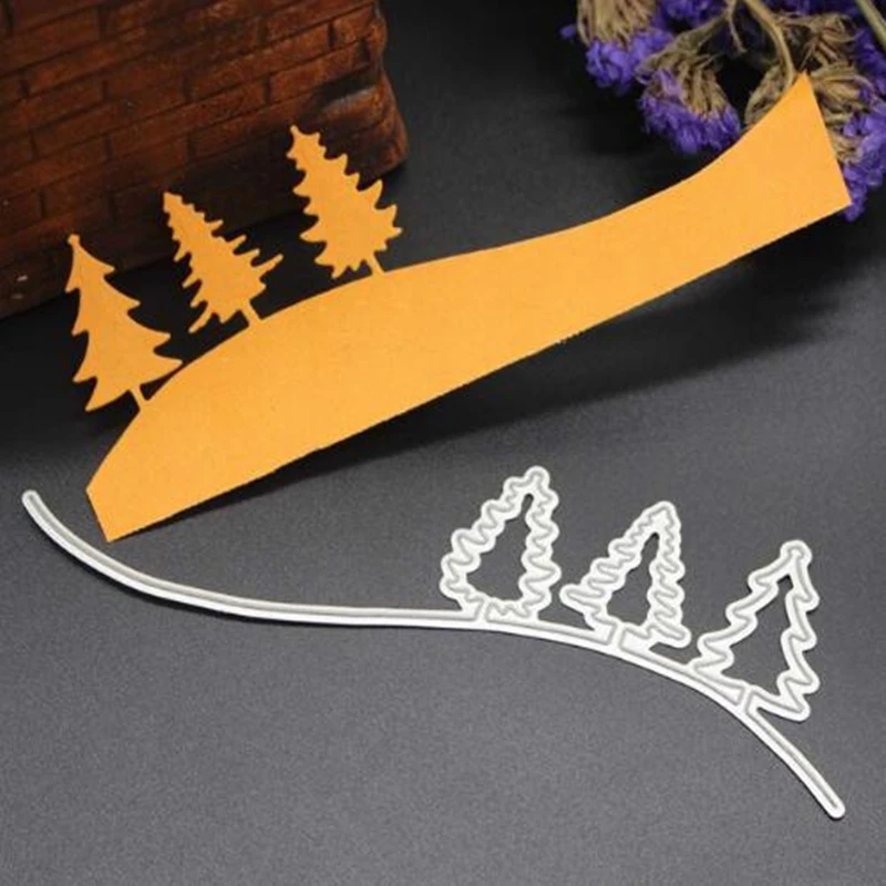 

SCD248 Pine Forest Metal Cutting Dies For Scrapbooking Stencils DIY Album Cards Decoration Embossing Folder Die Cutter Tools