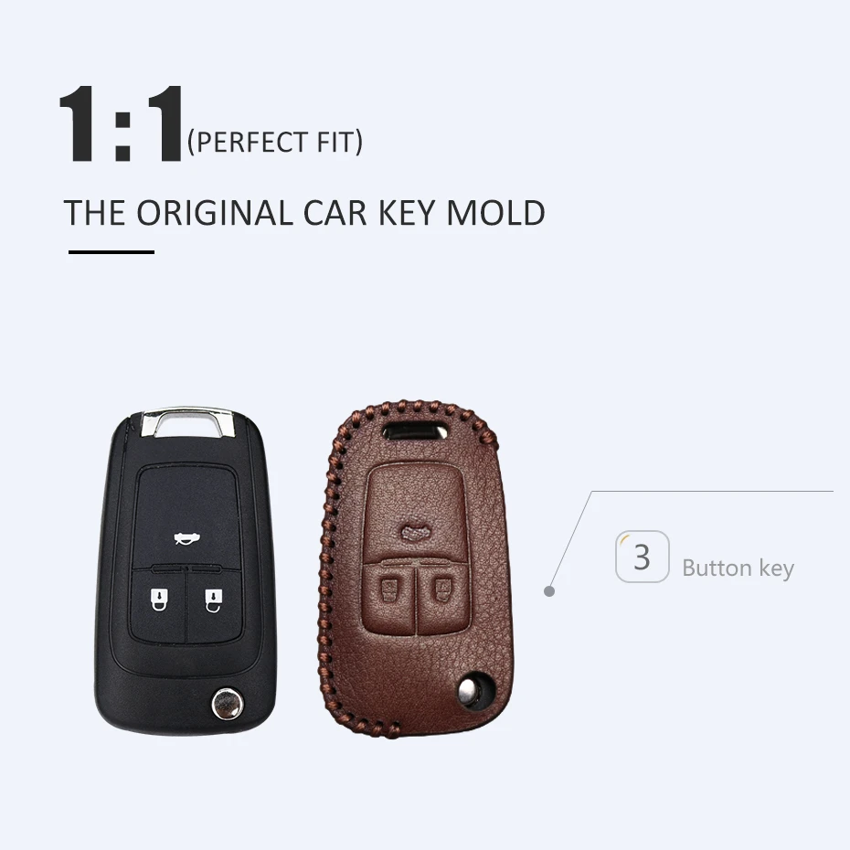 Кожаный чехол для ключей автомобиля, защитный чехол для Chevrolet Cruze Aveo Captiva Epica Sail Lacetti Mrlibu, брелок для ключей