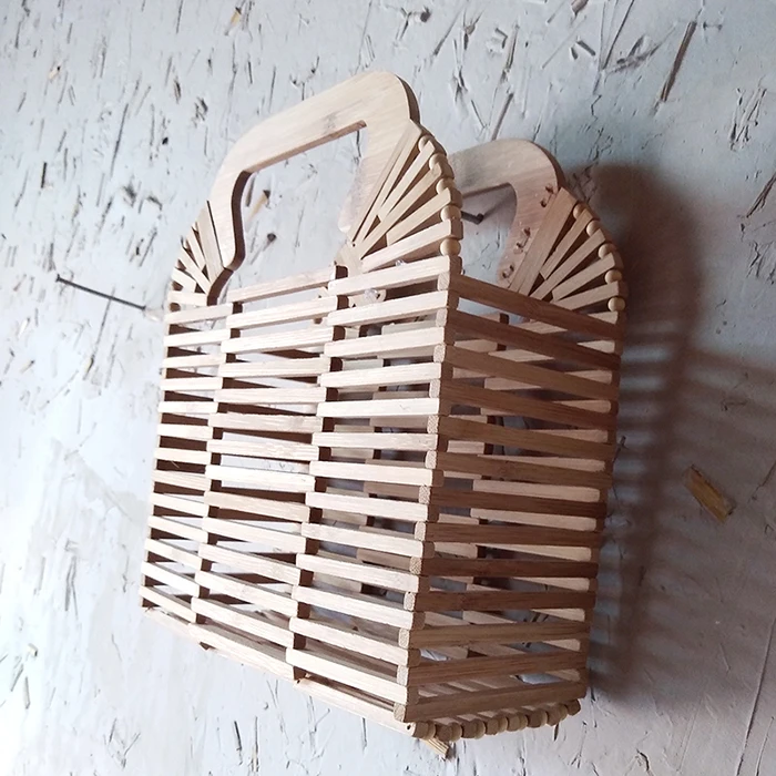 Женская сумка бамбуковая Сумка Выдалбливают ручной работы сумки модные