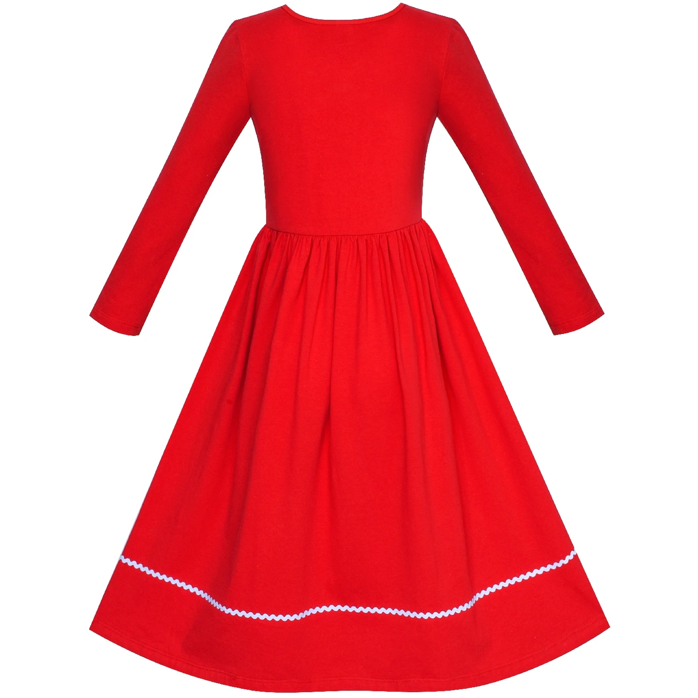 Girls Dress Christmas Long Sleeve Cotton Maxi 2020 Summer Princess Wedding Party Dresses Children Clothes Pageant Sundress | Детская