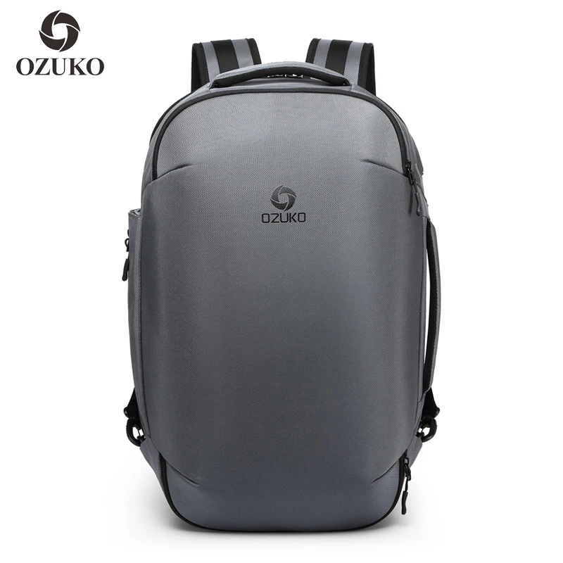 Gray Backpack Мужской Большой Вместительный багажный рюкзак для путешествий, водонепроницаемый Противоугонный мужской бизнес-рюкзак для ноутбука, модный мужской рюкзак Mochila - Цвет: Gray Backpack
