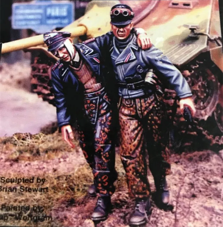 1/35 модельная фигурка из смолы разобранный Неокрашенный набор 00309 | Игрушки и