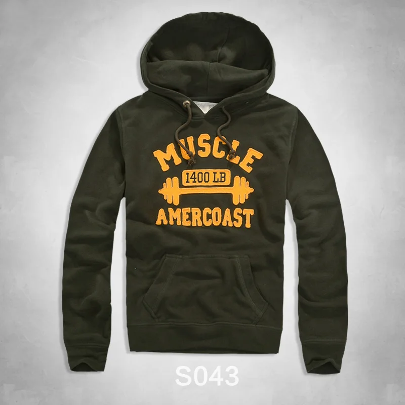 S043 Military Green Хлопковый мужской осенний зимний теплый вязаный мужской повседневный пуловер с капюшоном, мужской хлопковый свитер, классический мужской свитер - Цвет: S043 Military Green
