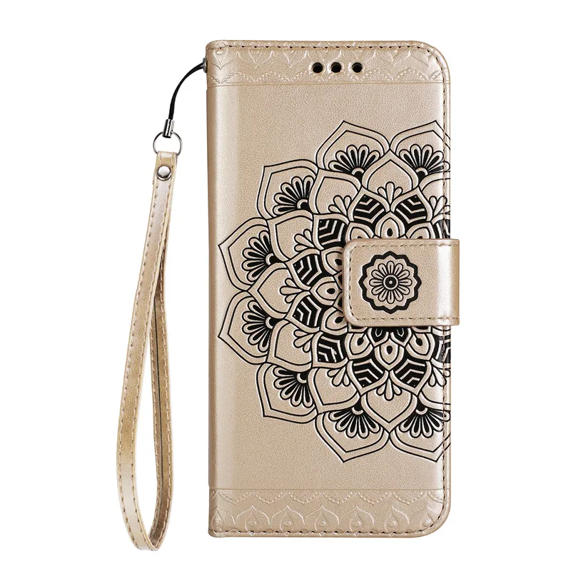 Gold Роскошный цветок кожа флип Fundas бренд Чехол для Coque Samsung Galaxy J3 J5 J7 J330 j530 j730 ЕС Версия чехол Капа - Цвет: Gold