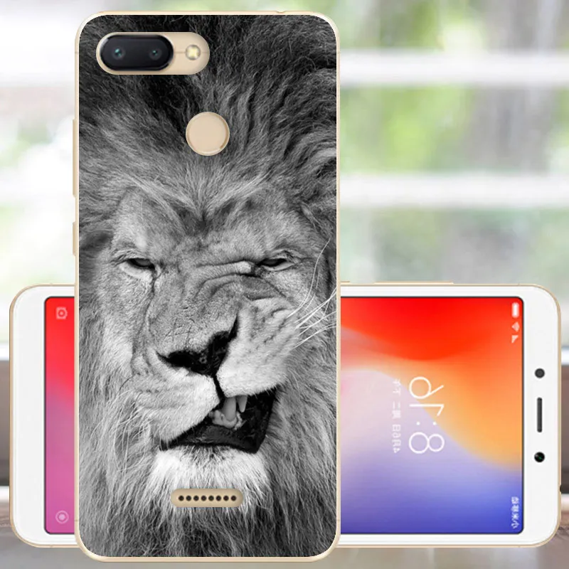 MST Протектор Xiaomi Redmi 6 Чехол Мягкий силиконовый Redmi 6 бампер Модный чехол Xiomi Redmi 6 Чехол для телефона 5,45 с отверстием для пальца - Цвет: MST