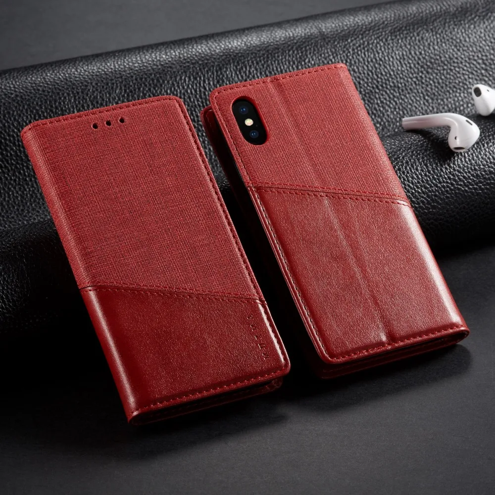 Модный Магнитный кожаный чехол для iPhone X XS XR XS Max 8 7 6 6s Plus, чехол-бумажник, чехол-книжка, противоударный чехол