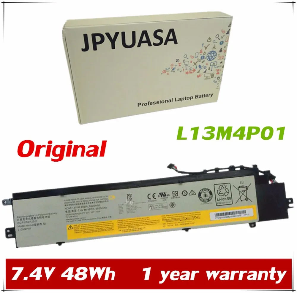 7XINbox 7 4 V 6600mAh 48Wh оригинальный L13M4P01 Аккумулятор для ноутбука Lenovo Erazer Y40 70 80 L13L4P01