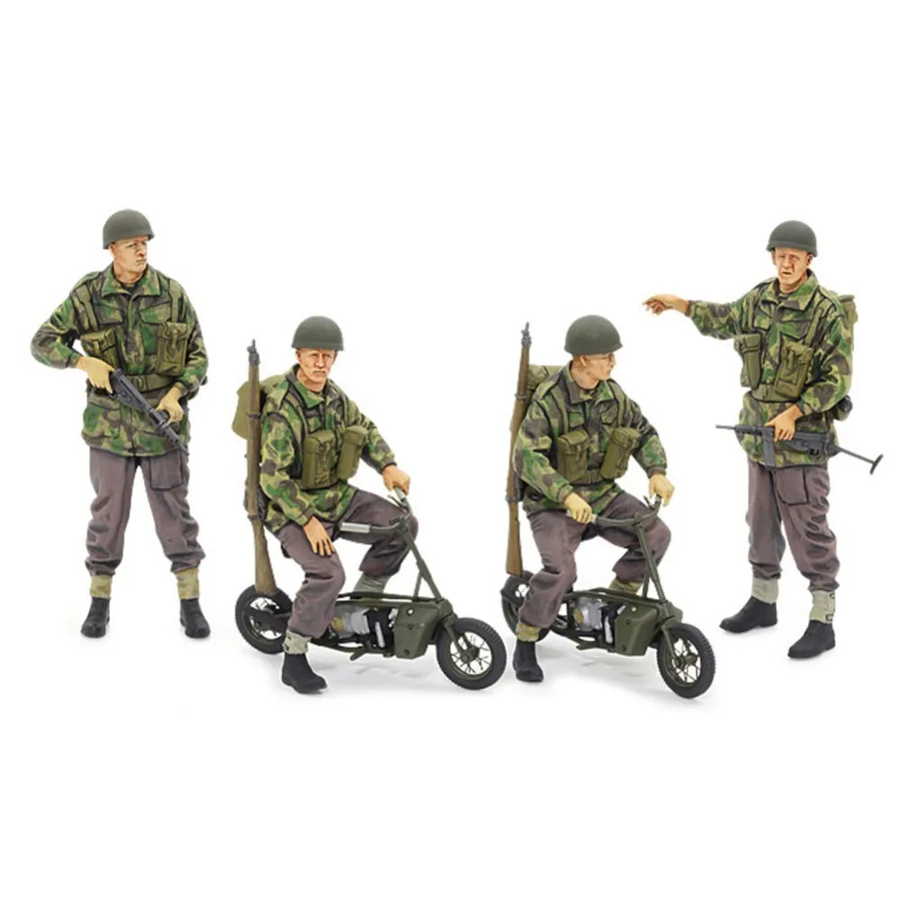 Tamiya 35337 1/35 комплект для сборки британских парашютников с маленькими мотоциклами