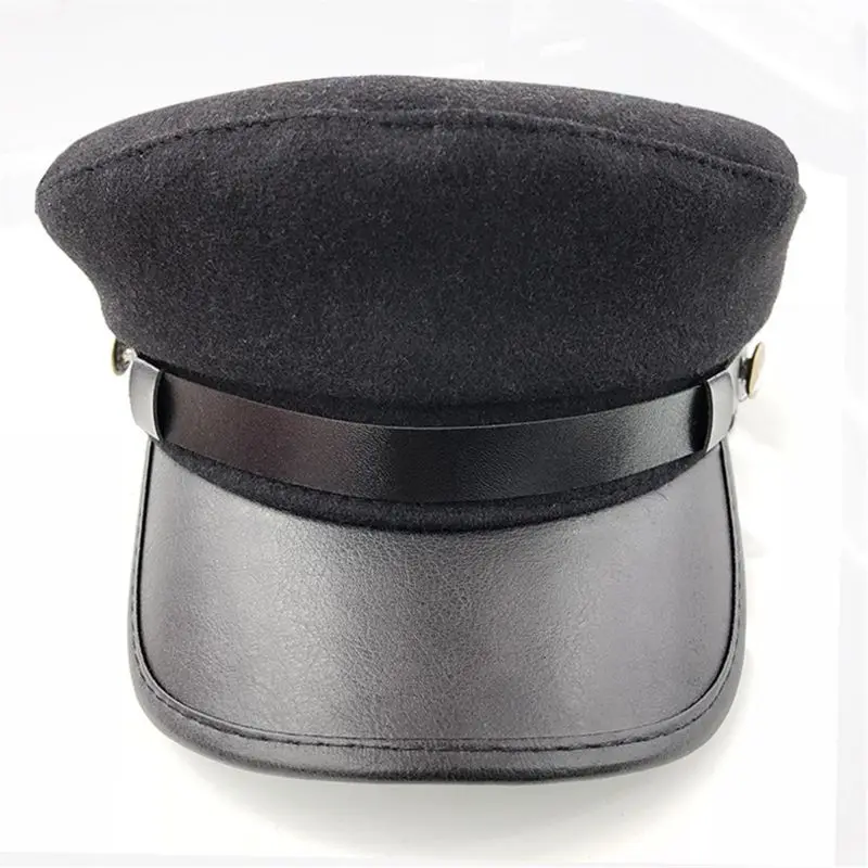 Captain's Yacht Sailors Hat Snapback Adjustable Sea Cap Navy Costume Accessory Fit Foradults and children - Цвет: D