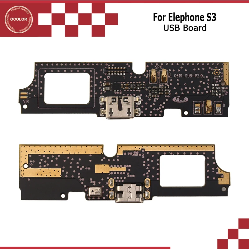 Ocolor для Elephone S3 Главная Плата USB оригинальный новый разъем плата зарядки MTK6753