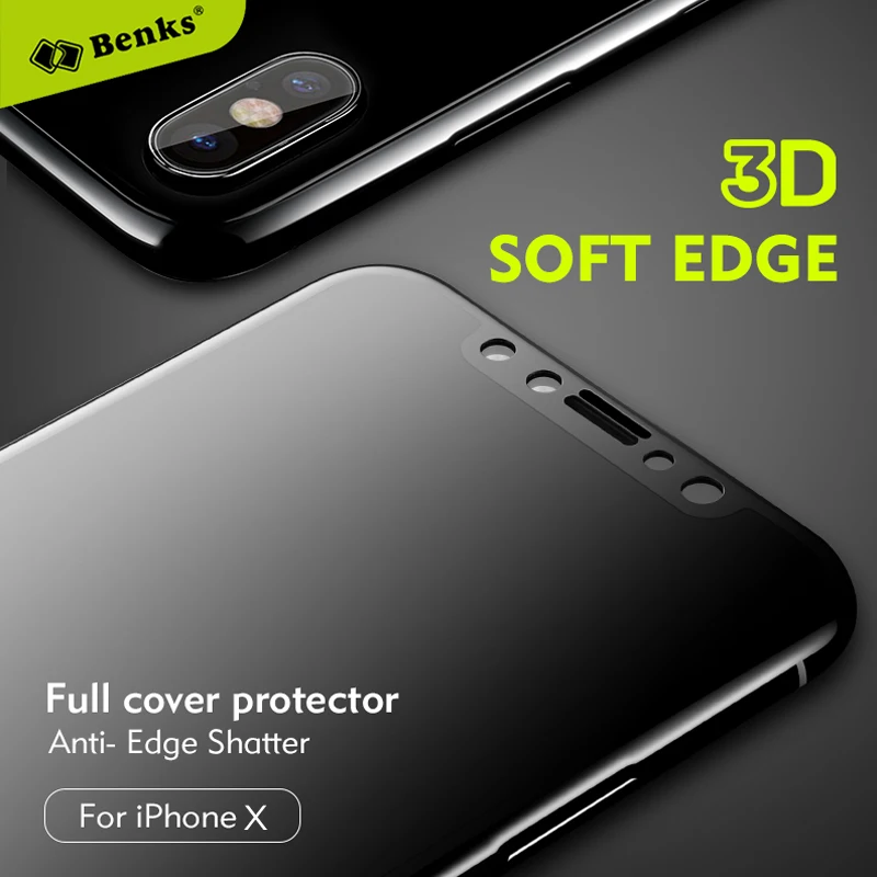 Для iPhone X стекло Benks KR + Pro конфиденциальности Анти шпион 3D изогнутое полное