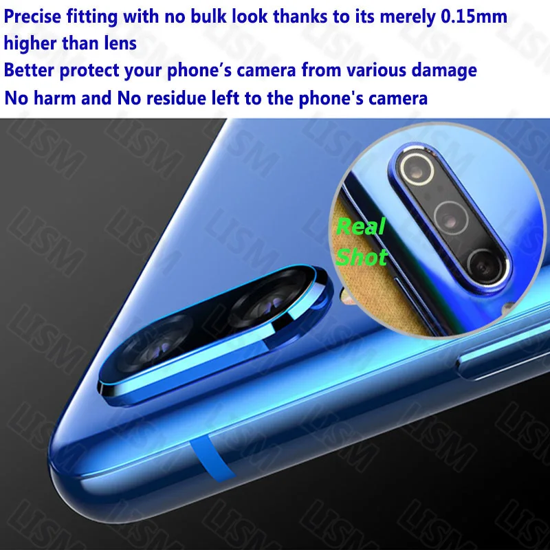 Для задней камеры Xiao mi 9 mi 9 SE Red mi Note 8/7/Pro Алюминиевый чехол с металлическим кольцом для защиты экрана или с задней стеклянной пленкой для объектива