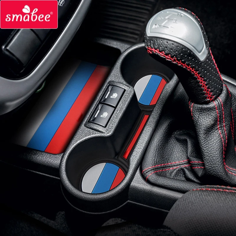 

Smabee Anti-Slip Gate Slot Pad Cup Mat For LADA VESTA GRANTA KALINA Interior Door Pad/Cup Non-slip mats 2018 Flag football