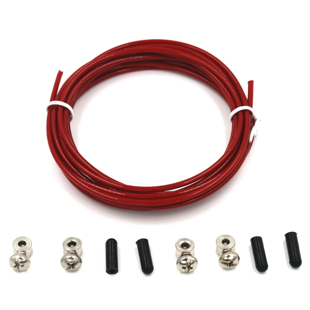 Запасной трос 3 метра + 2 пары запасных винтов для быстрой замены стальной