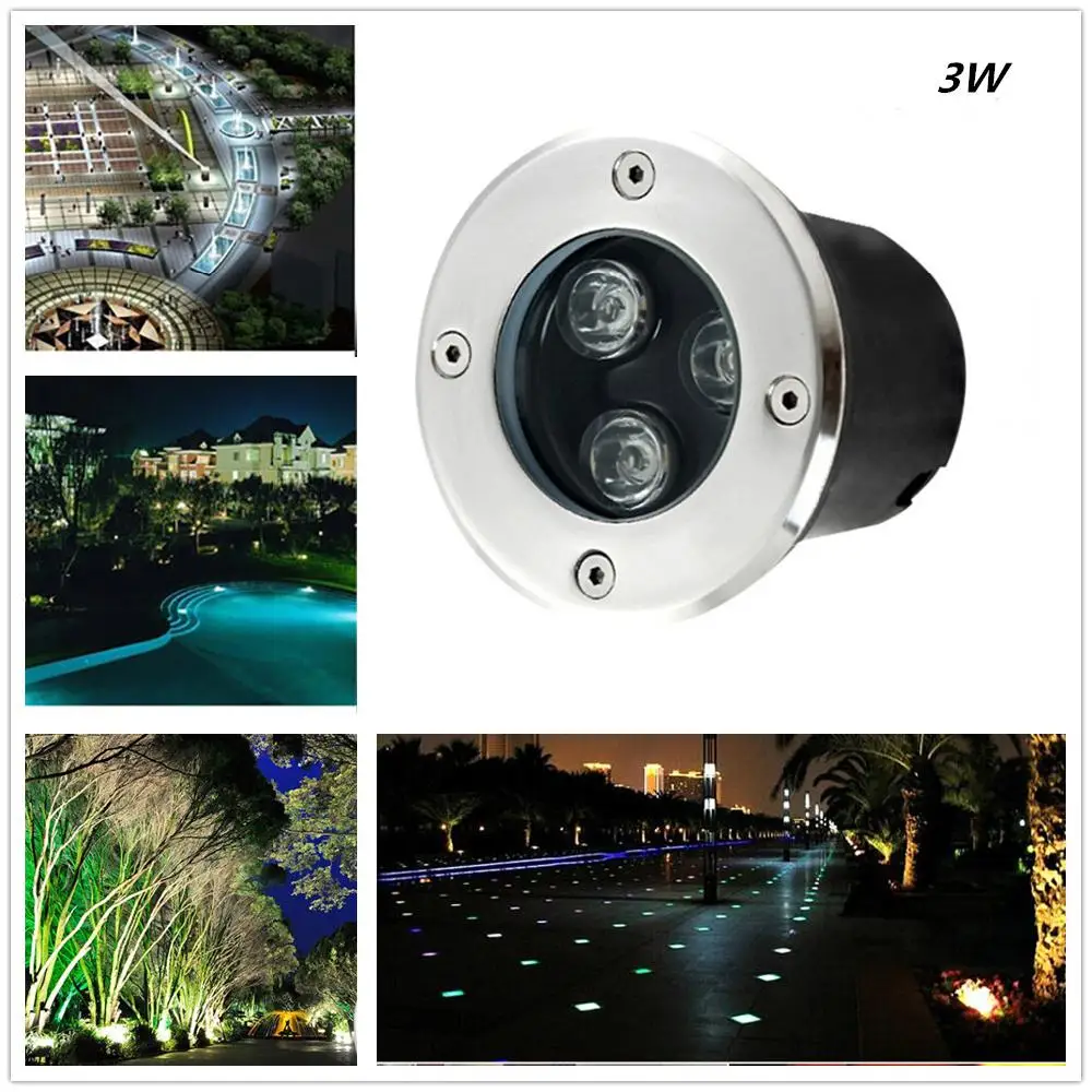 LumiParty LED подземный свет 3 Вт IP67 круглый светодиодный светильник ландшафтный