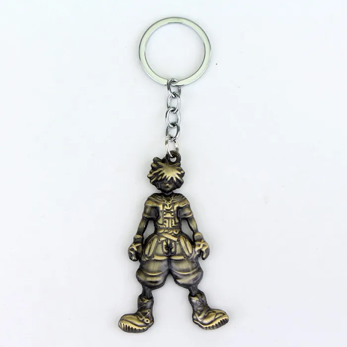 bronze Игра Kingdom Hearts 3 Sora Key Keyblade оружие металлический кулон ожерелье декоративный брелок для ключей орнамент подарки косплей - Окраска металла: bronze