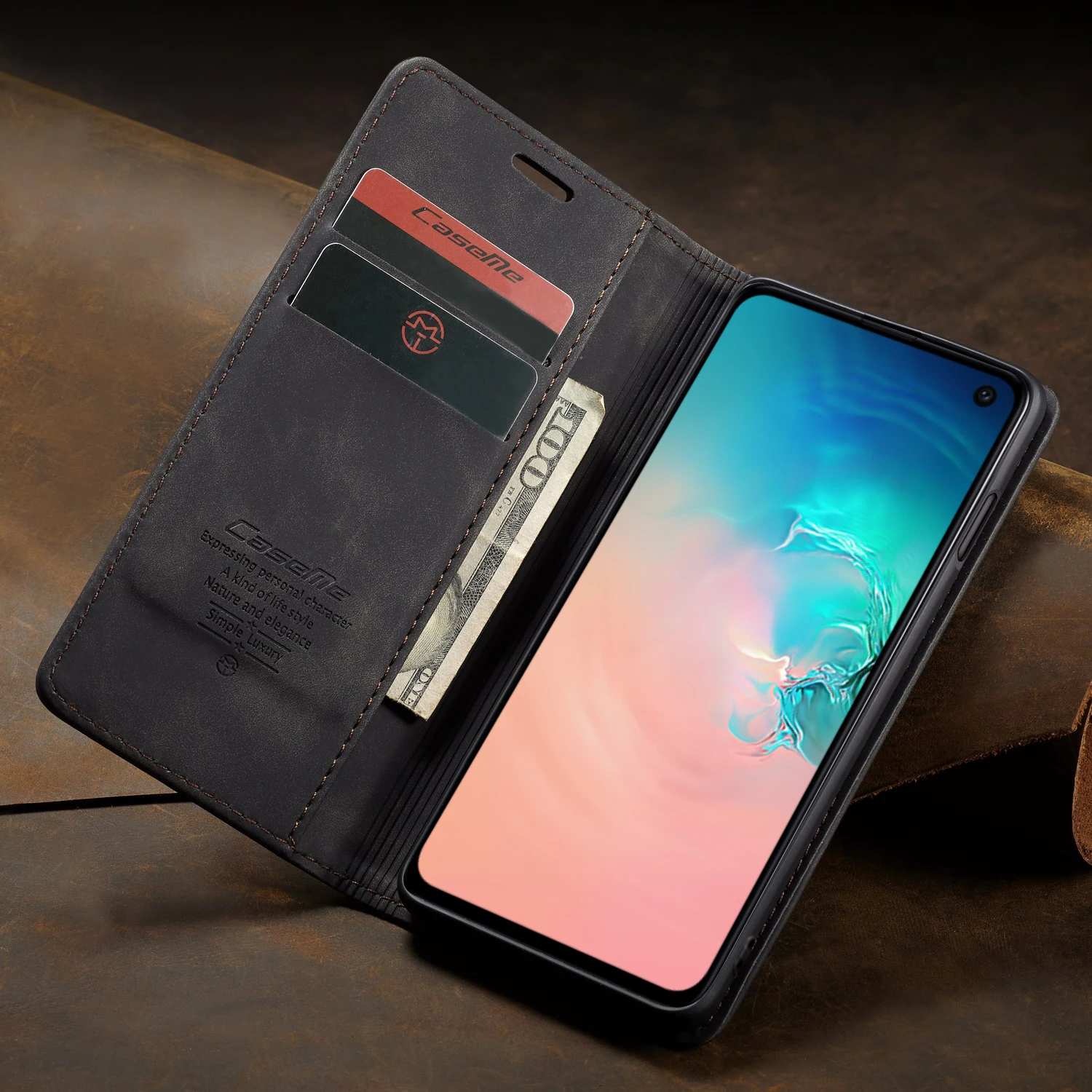 Роскошный Магнитный кожаный чехол для телефона, сумки для samsung S8 S9 S10 Note10 Plus 5G, винтажный флип-чехол для телефона Galaxy A30 A40 A50 A70