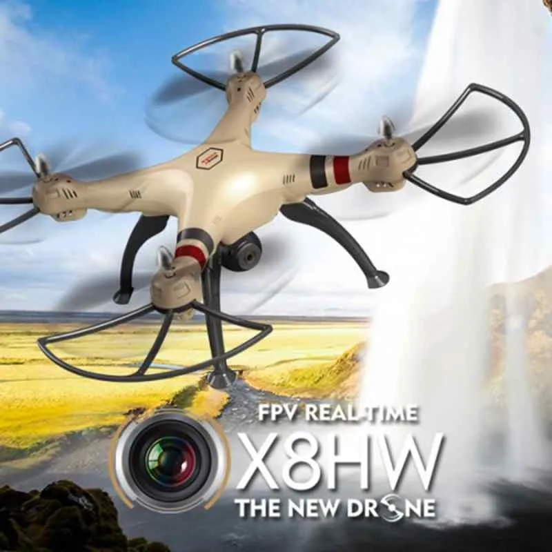SYMA X8HW FPV RC Дрон с WiFi камерой 2 4G 4CH 6-осевой вертолет Квадрокоптер функцией