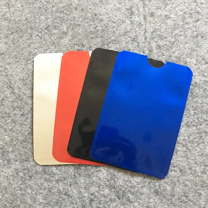 Анти Rfid Цвета Блокировка ридер замок банк держатель для карт Id банковский чехол для карт Защита металлический кредитный держатель для карт Алюминий 5 шт./лот