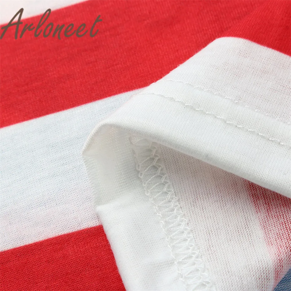 Одежда ARLONEET женские топы для беременных полосатая футболка с флагом 4 июля без