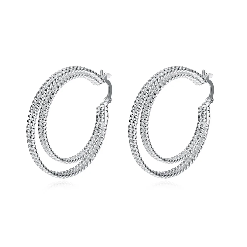 Серебряные серьги кольца LJ & OMR для женщин модные украшения оптом|hoop earrings for