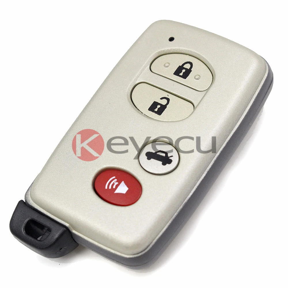 KEYECU абсолютно новый пульт дистанционного управления для Toyota Avalon Camry Sequoia чехол Fob 4