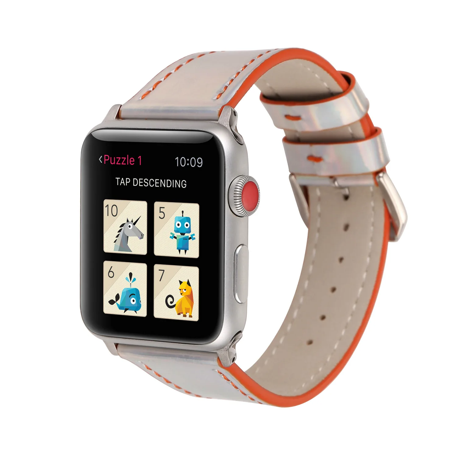 Цветной Яркий кожаный ремешок для Apple Watch 38 мм 40 мм 42 мм 44 мм для iWatch ремешок серии 2 3 4 5 браслет